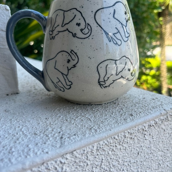 Meritage Elephant Patterned Ceramic Mug - Picture 3 of 10